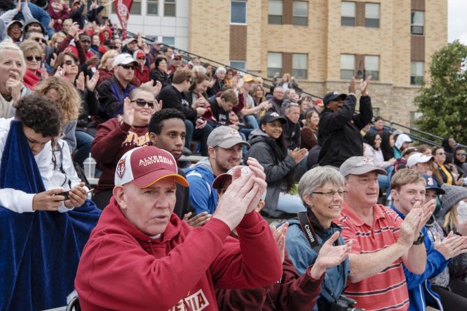 Alumni and Family Fill Bleachers During Homecoming 2018 Football Game