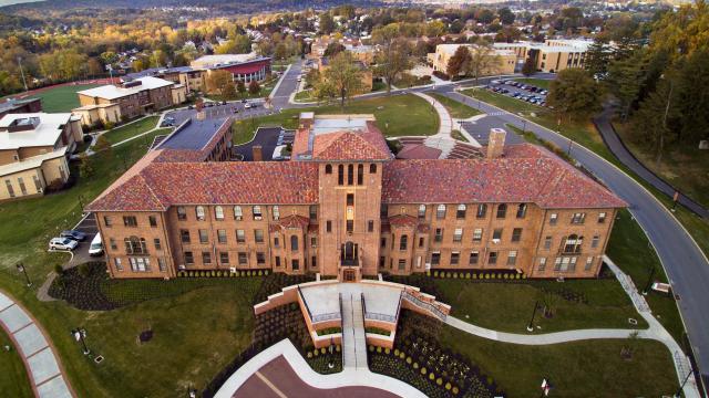 Francis Hall aerial view