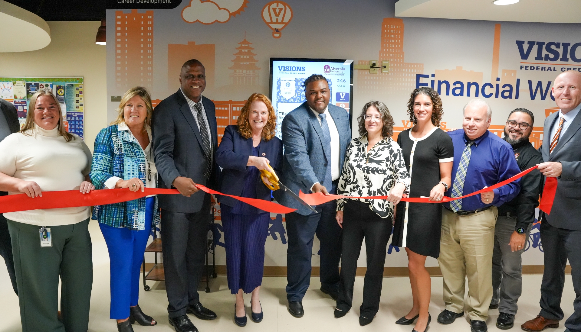 Alvernia University and Visions Federal Credit Union Open Financial Wellness Center with Ribbon Cutting Ceremony