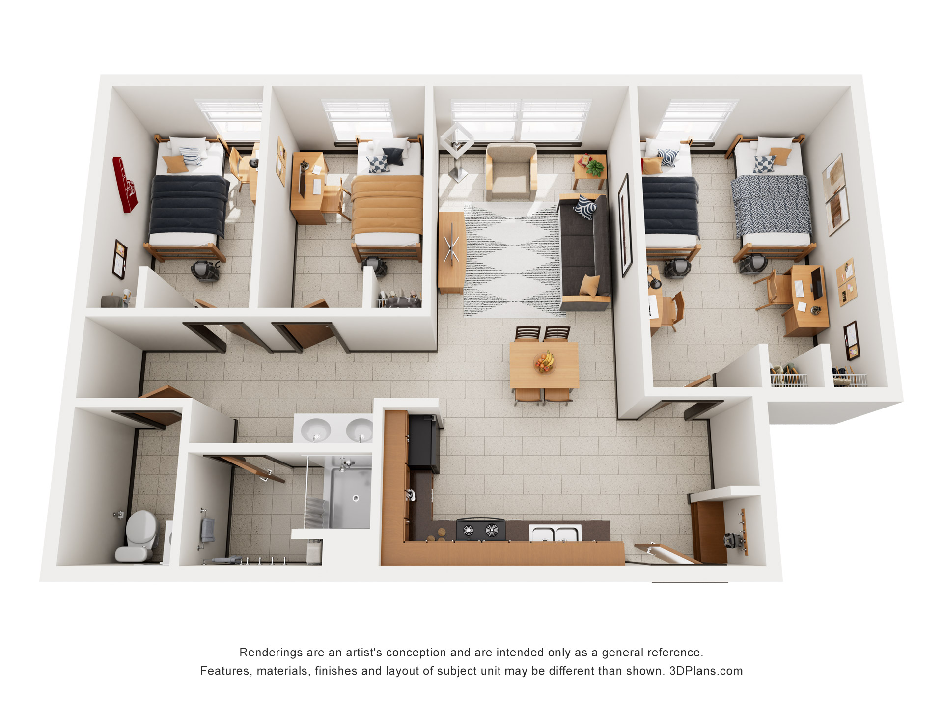 Pacelli Ehlerman Zygmunta 1 Shared Room, 2 Single Room Suite