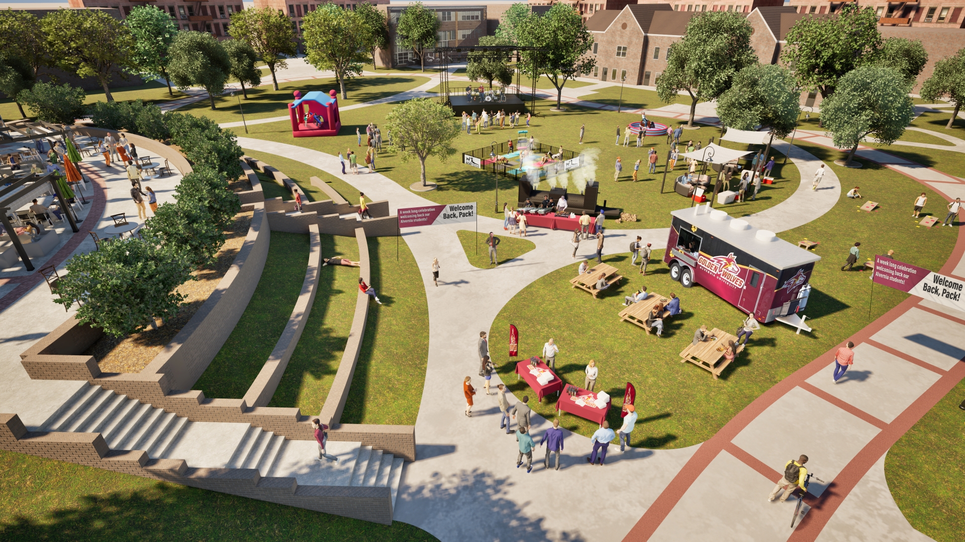 Alvernia University Gameday Hospitality Rendering 2025