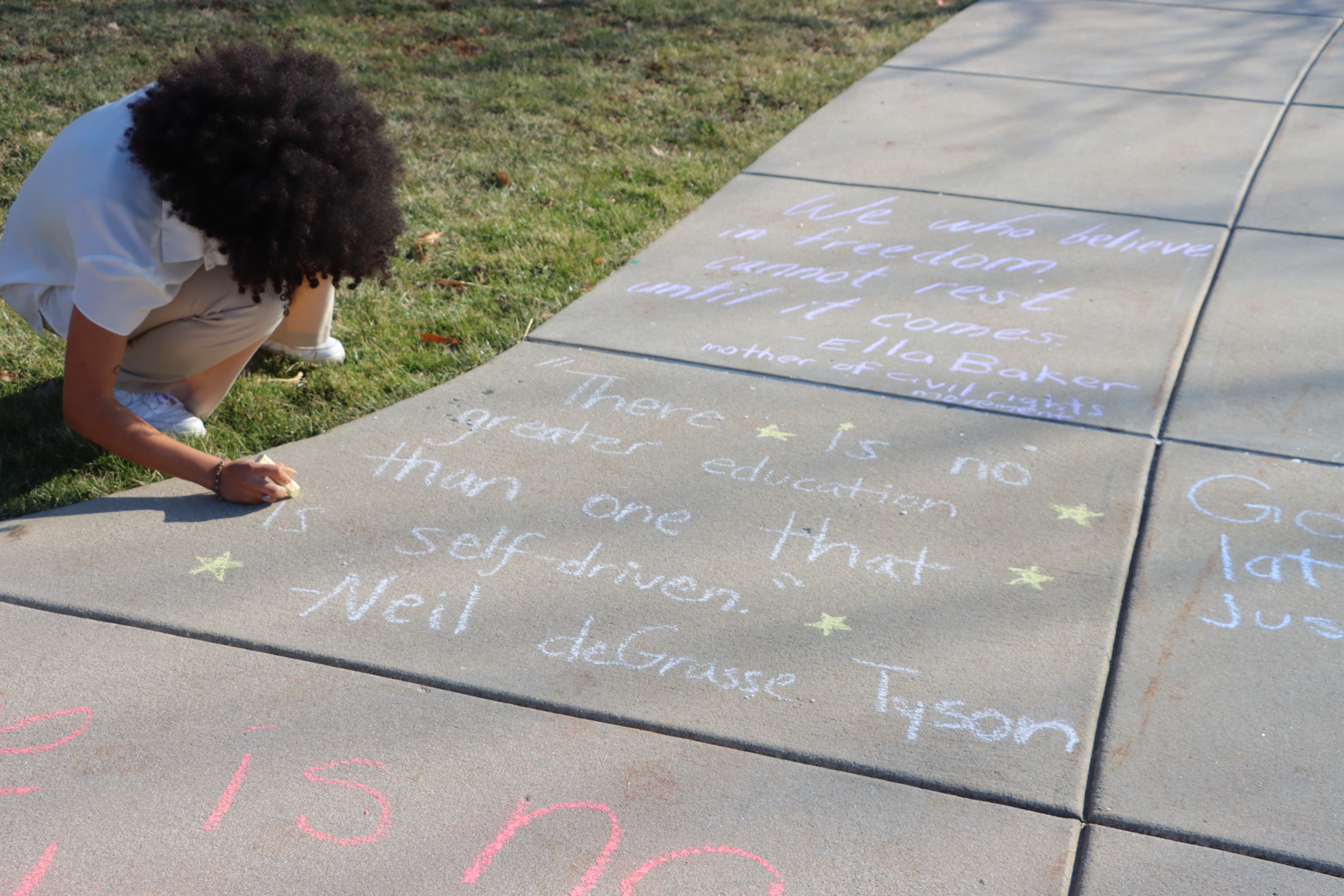 Justice Equity Inclusion Chalk the Walk JEI 2023