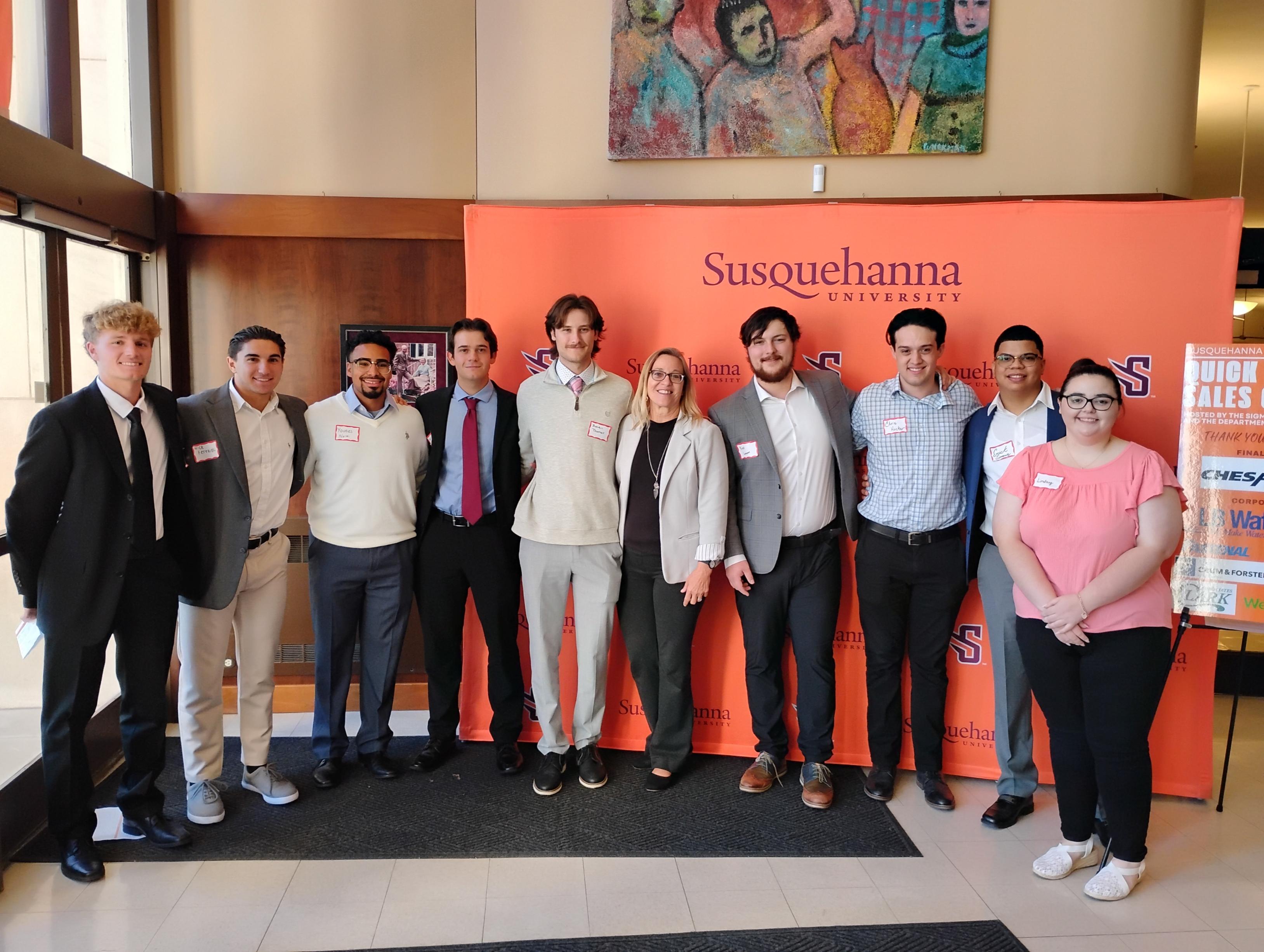 Students at Sales Competition