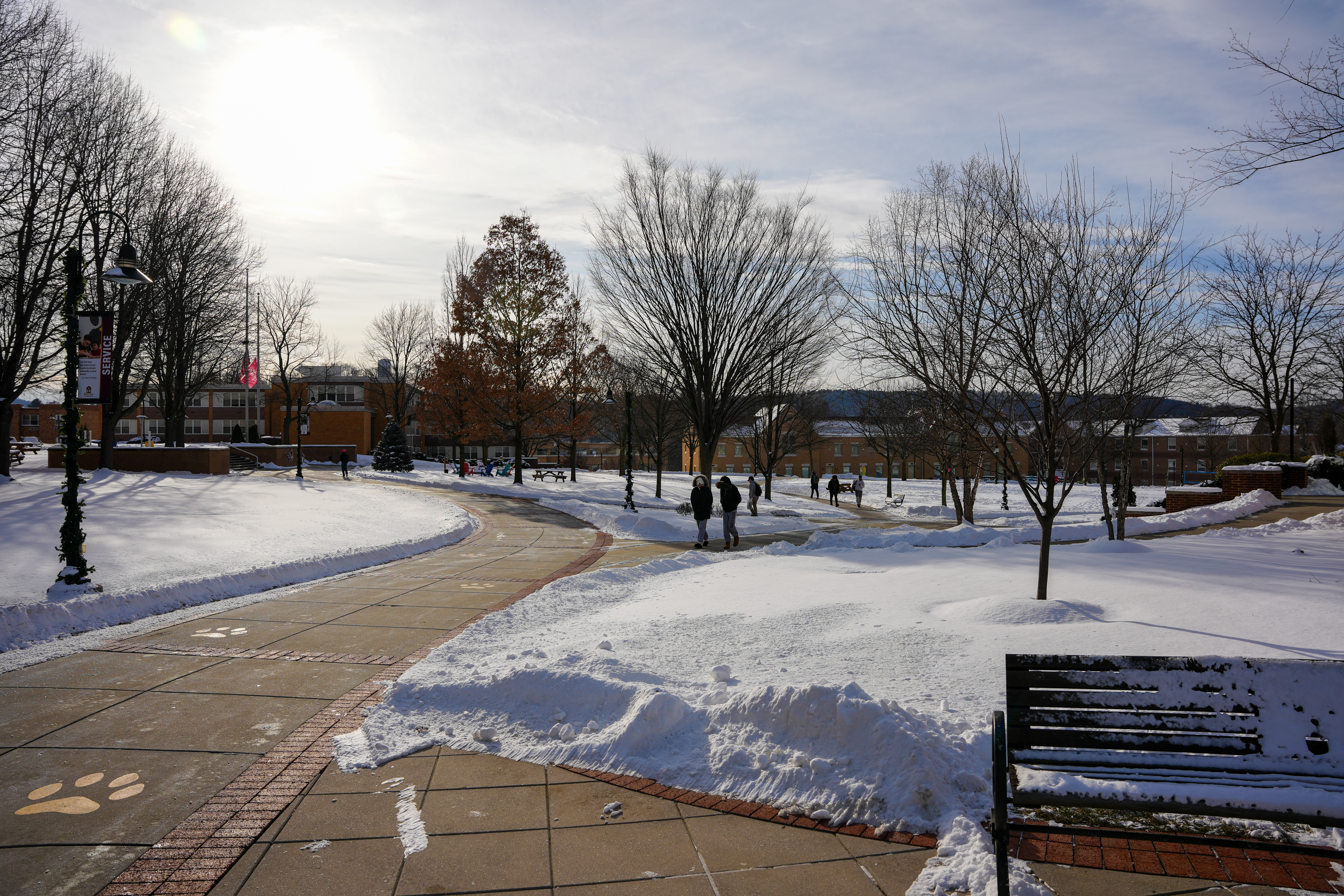 Winter on campus