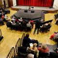 Thrust stage in theater