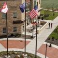 Flags at Campus Commons