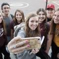 Students posing for a selfie