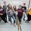 Honors Students in front of Francis Hall
