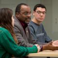 Dr. Rodney Ridley Talking with Students