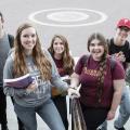 Honors Students in front of Francis Hall