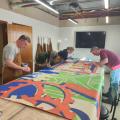 Total Experience Learning American Crane mural