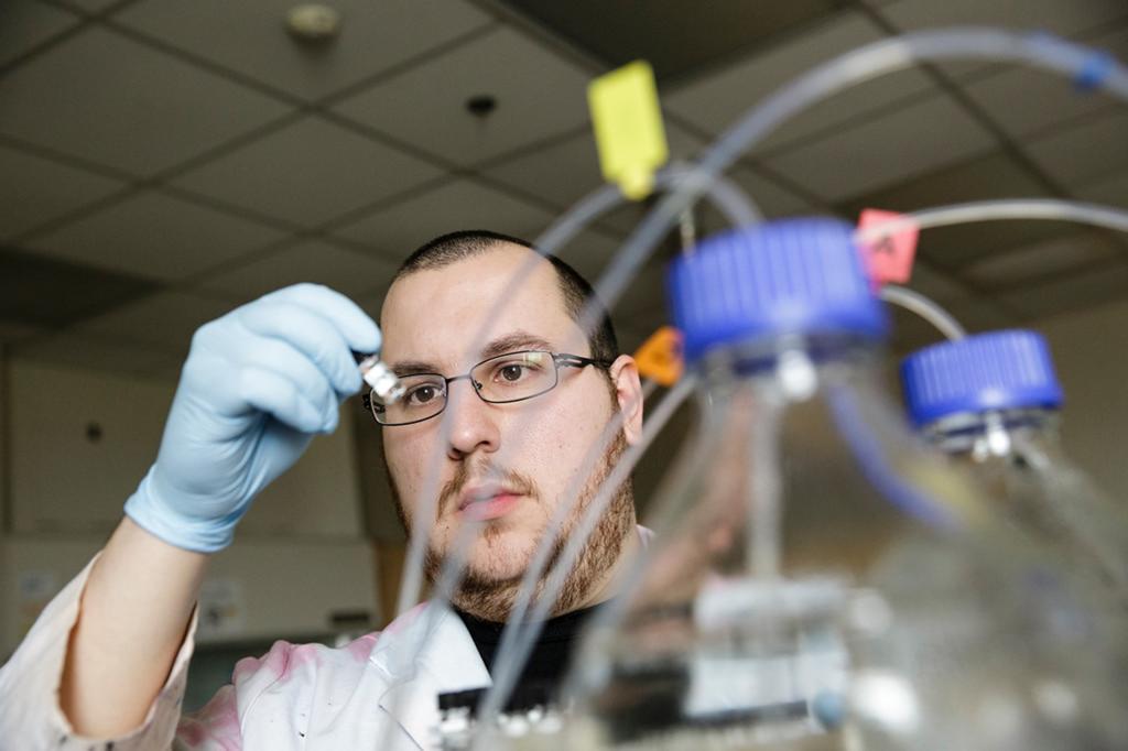 Daniel Martin in laboratory