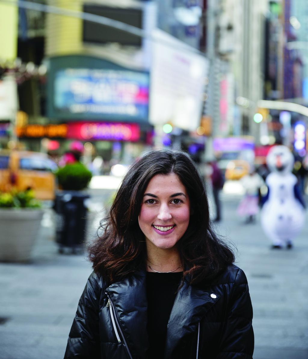 Alumna Gabby Valenti in New York