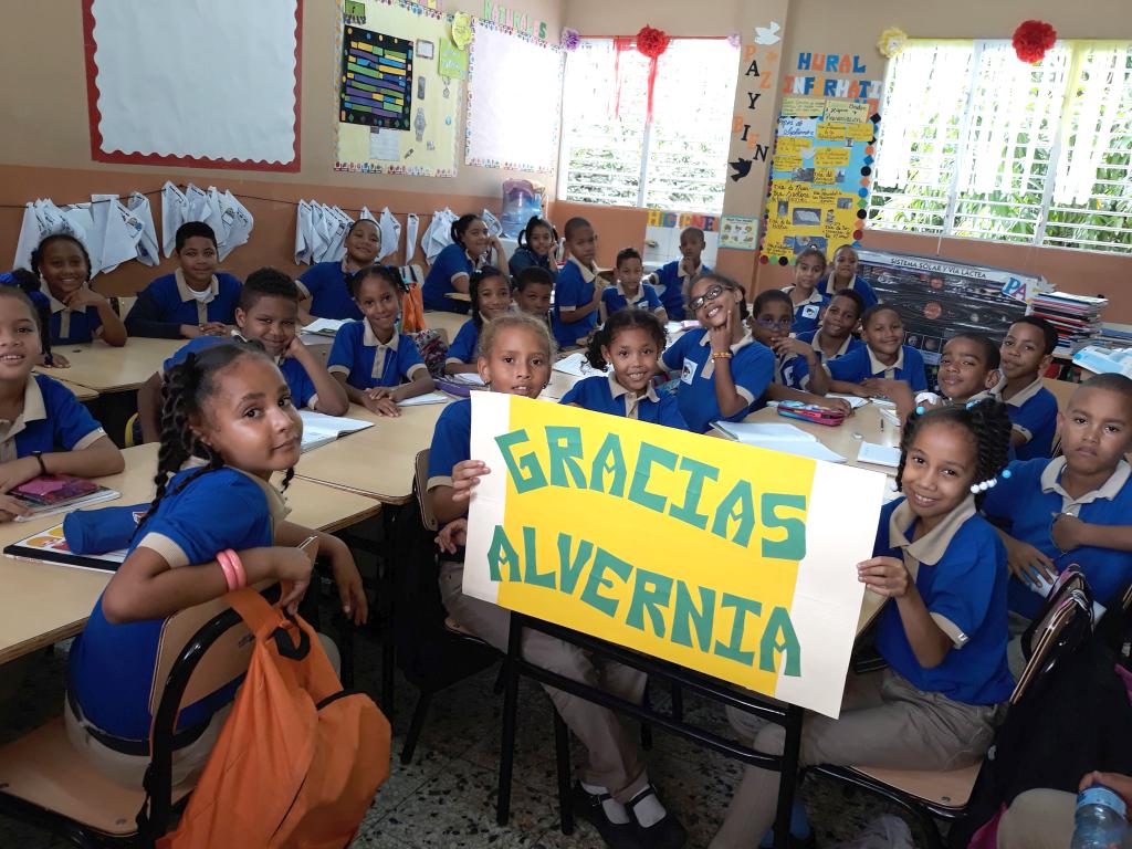 Dominican children in a classroom