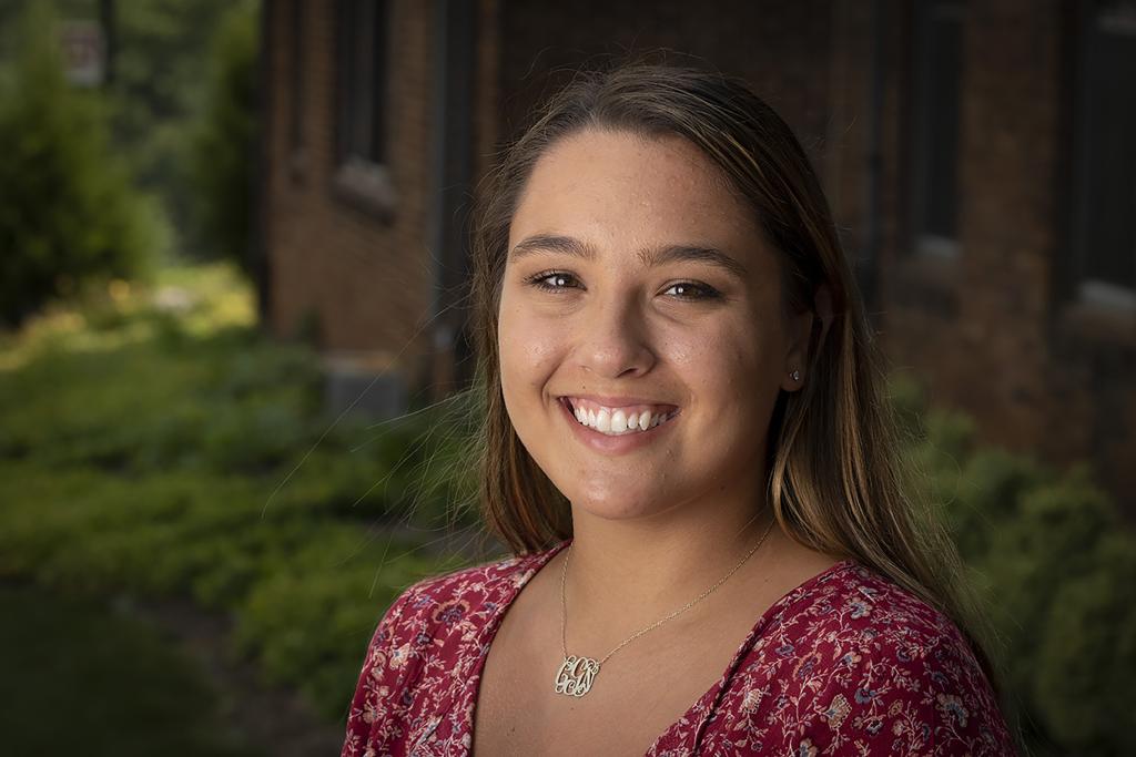 Smiling female student