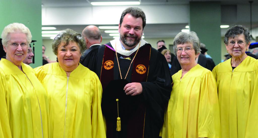 Alvernia President Tom Flynn with Golden Class