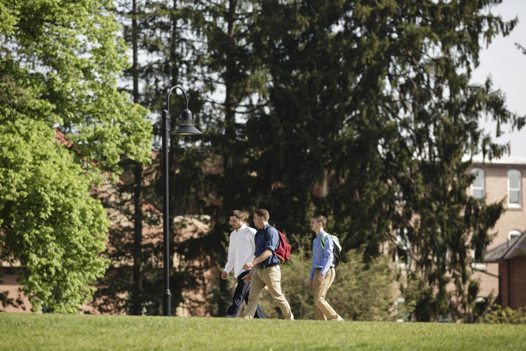 Spring Classes Students Walking