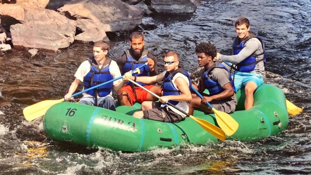 Whitewater Rafting Healthcare Science Outdoor Adventure Track during Fall 2019