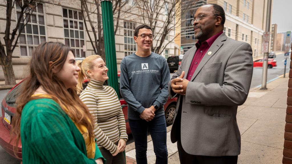 Rodney Ridley discusses CollegeTowne in downtown Reading