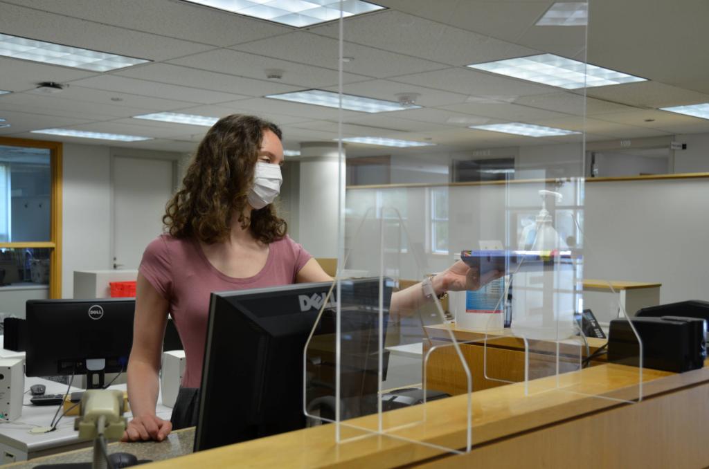 Alvernia University Health and Safety Protocols in Franco Library