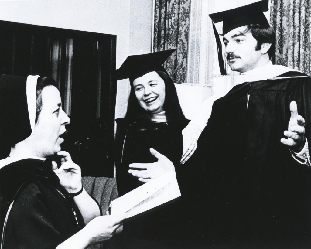 1970s first male graduate