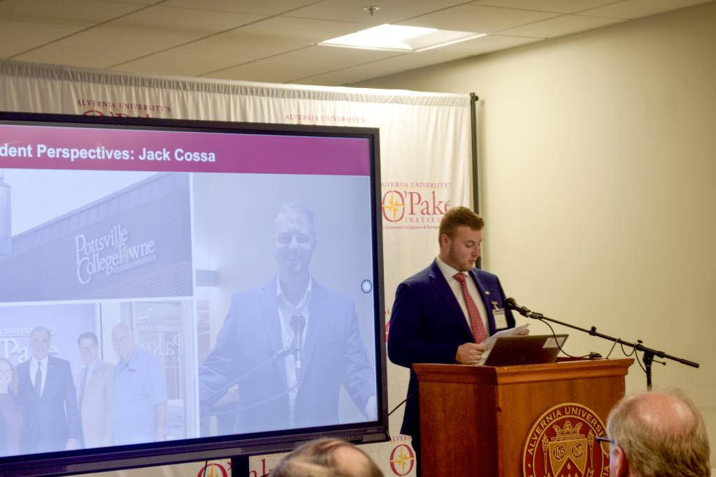 Jack Cossa Presenting at O'Pake Fellow Farewell 2024 