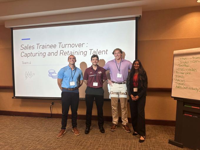 Michael Andrew with other Interns