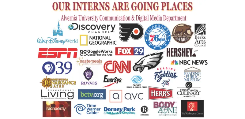 Communications interns at Alvernia.