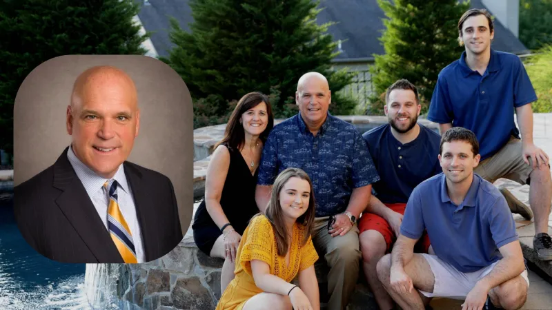 Jeff Bush '79 and family