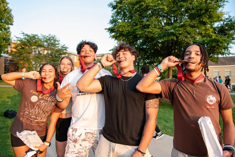 Students with Luminary Ceremony medals