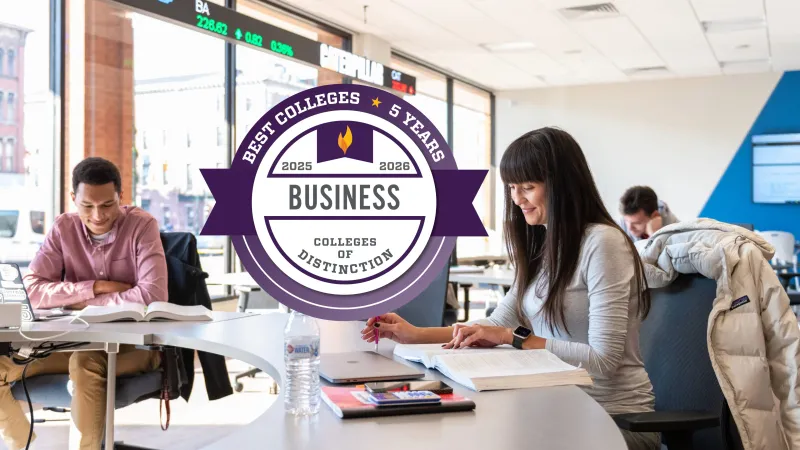 Alvernia University Colleges of Distinction Business Program Honor 2025_2026