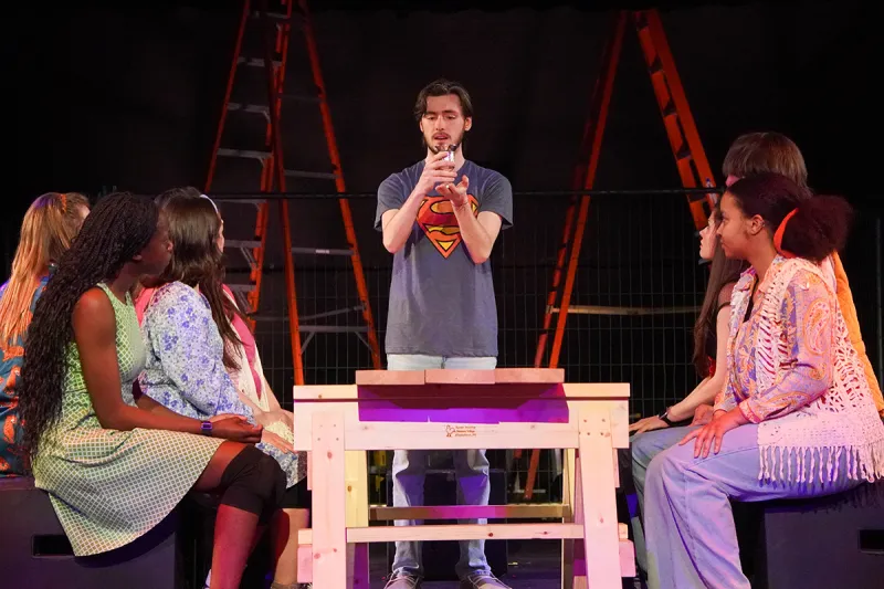 Godspell dress rehearsal