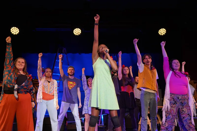 Godspell dress rehearsal