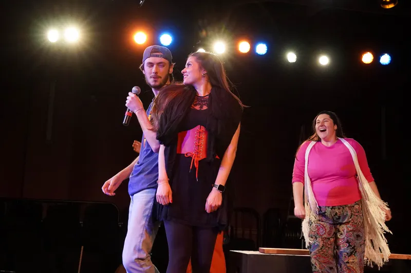 Godspell dress rehearsal