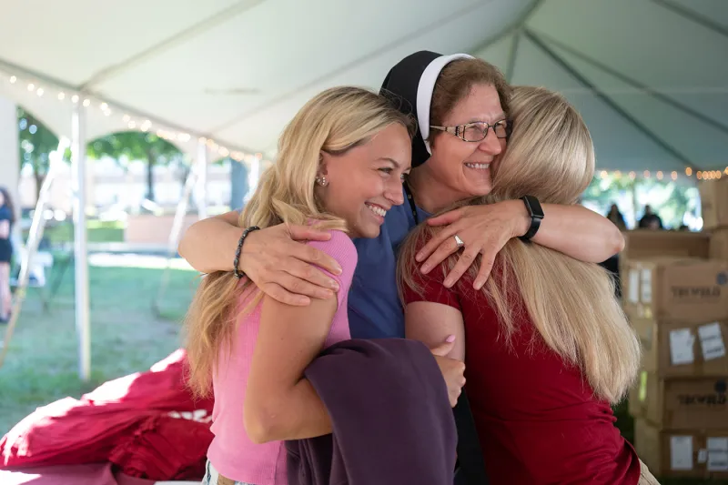 Sisters Hugs