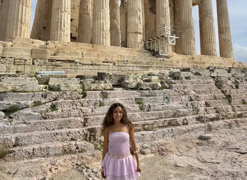 Hailey Lopez abroad in Italy
