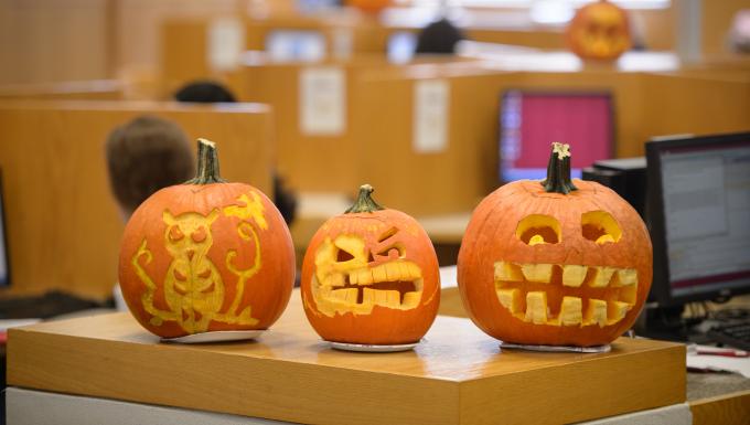 Carved pumpkins