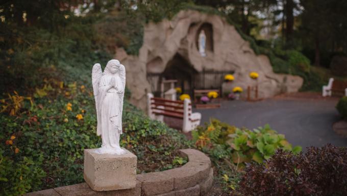 Statue by the Grotto