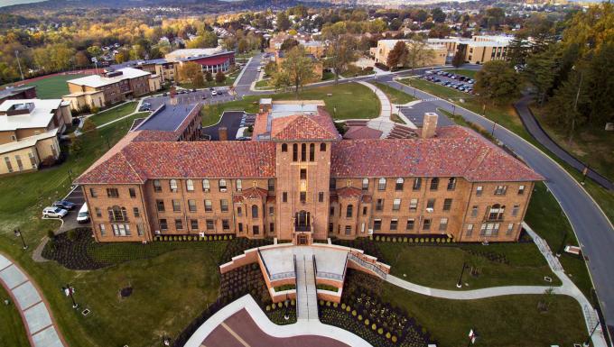 Francis Hall aerial view