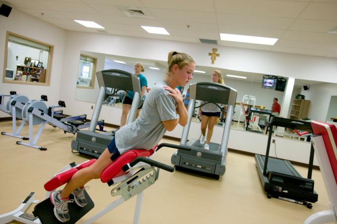 Students in gym