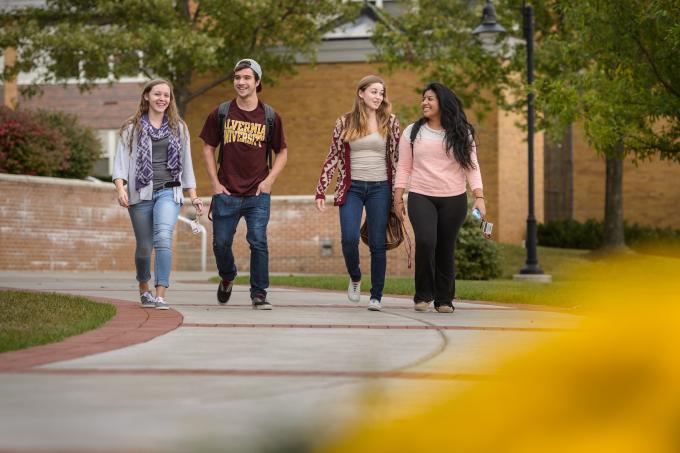 Students on campus