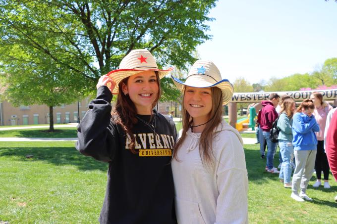 Students on the quad