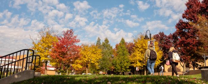 Alvernia's campus in the fall.