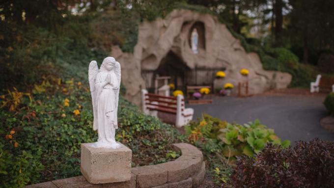 Statue by the Grotto