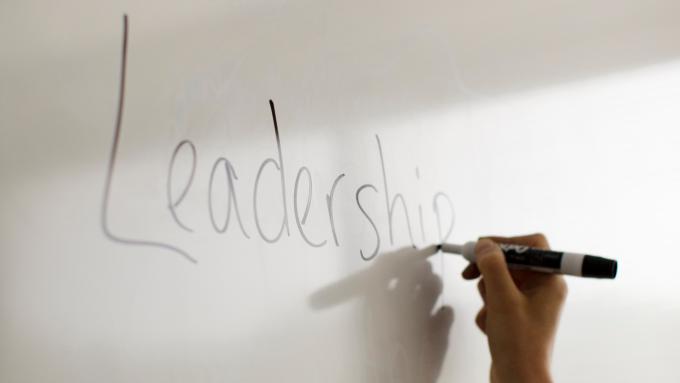 leadership written on whiteboard