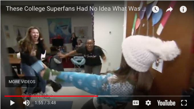 Students surprised by Ellen Degeneres show in Alvernia dorm 