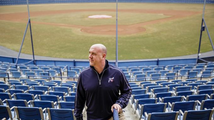 Kevin Sklenarik at Reading Phillies stadium