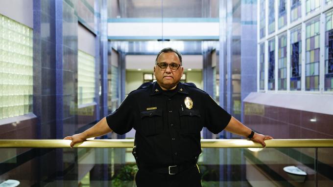 Police chief Andres Dominguez, Jr