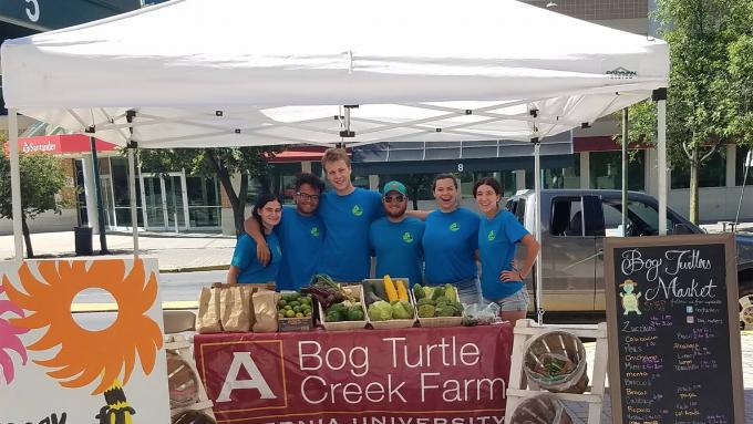 Bog Turtle Creek students at Penn St. Farmer's Market