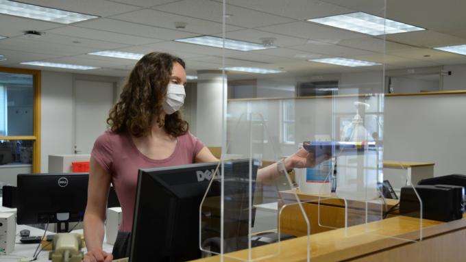 Alvernia University Health and Safety Protocols in Franco Library